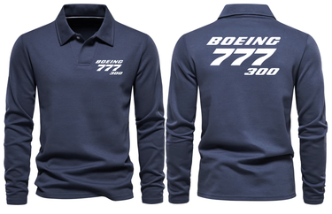 BOEING 777 - 300 LONG SLEEVE POLO